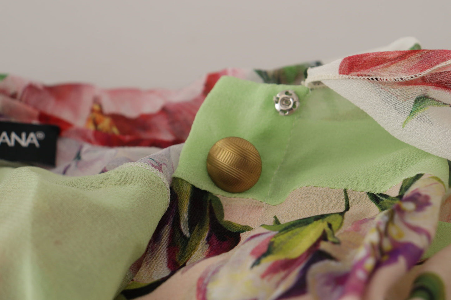 Chemisier élégant en soie à patchwork floral Dolce & Gabbana