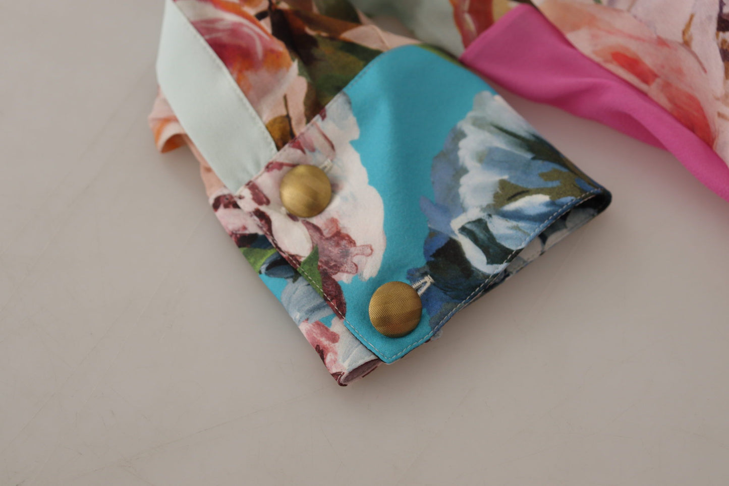 Chemisier élégant en soie à patchwork floral Dolce & Gabbana