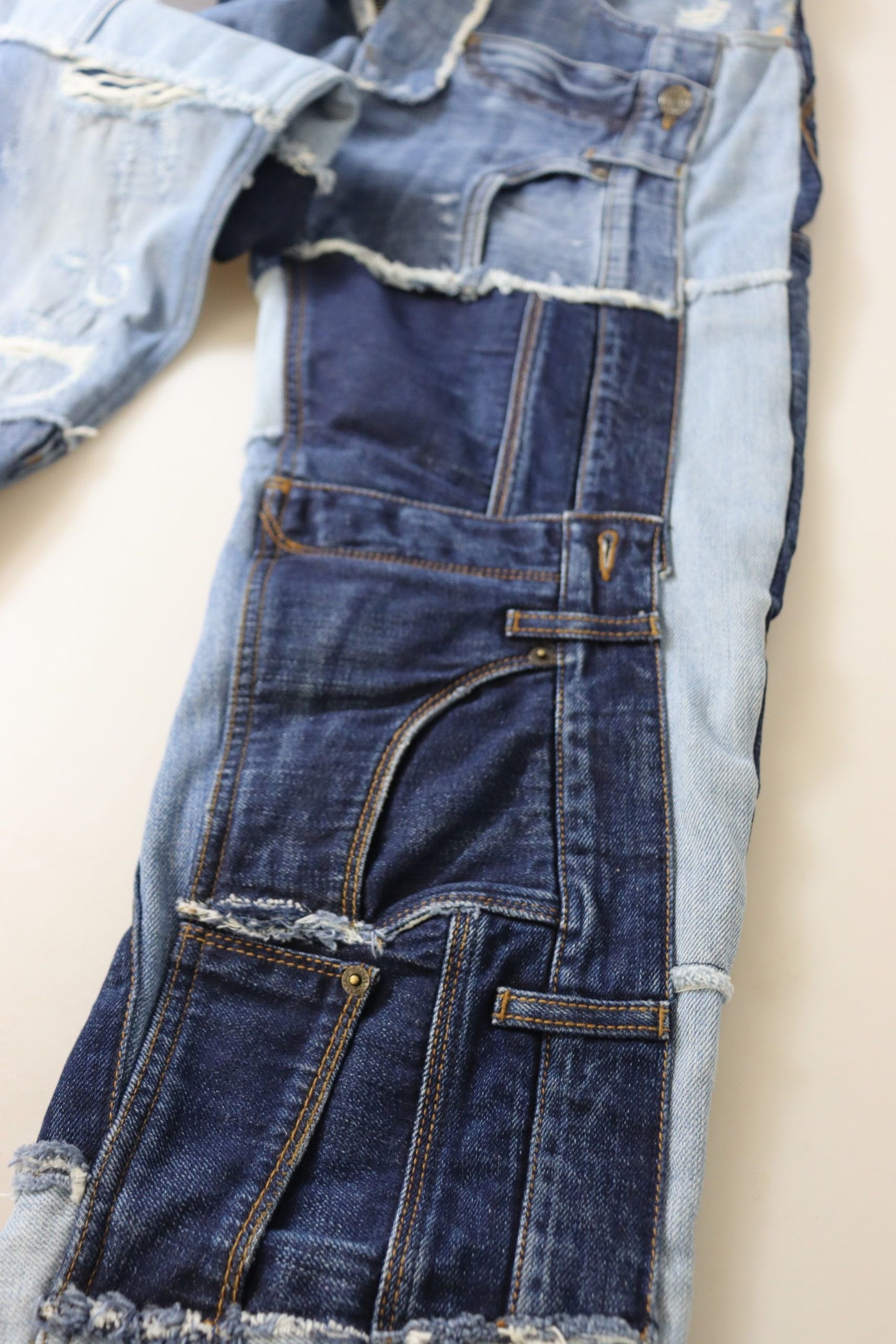 Dolce & Gabbana Multicolor Patchwork High Waist Denim Jeans by Dolce & Gabbana