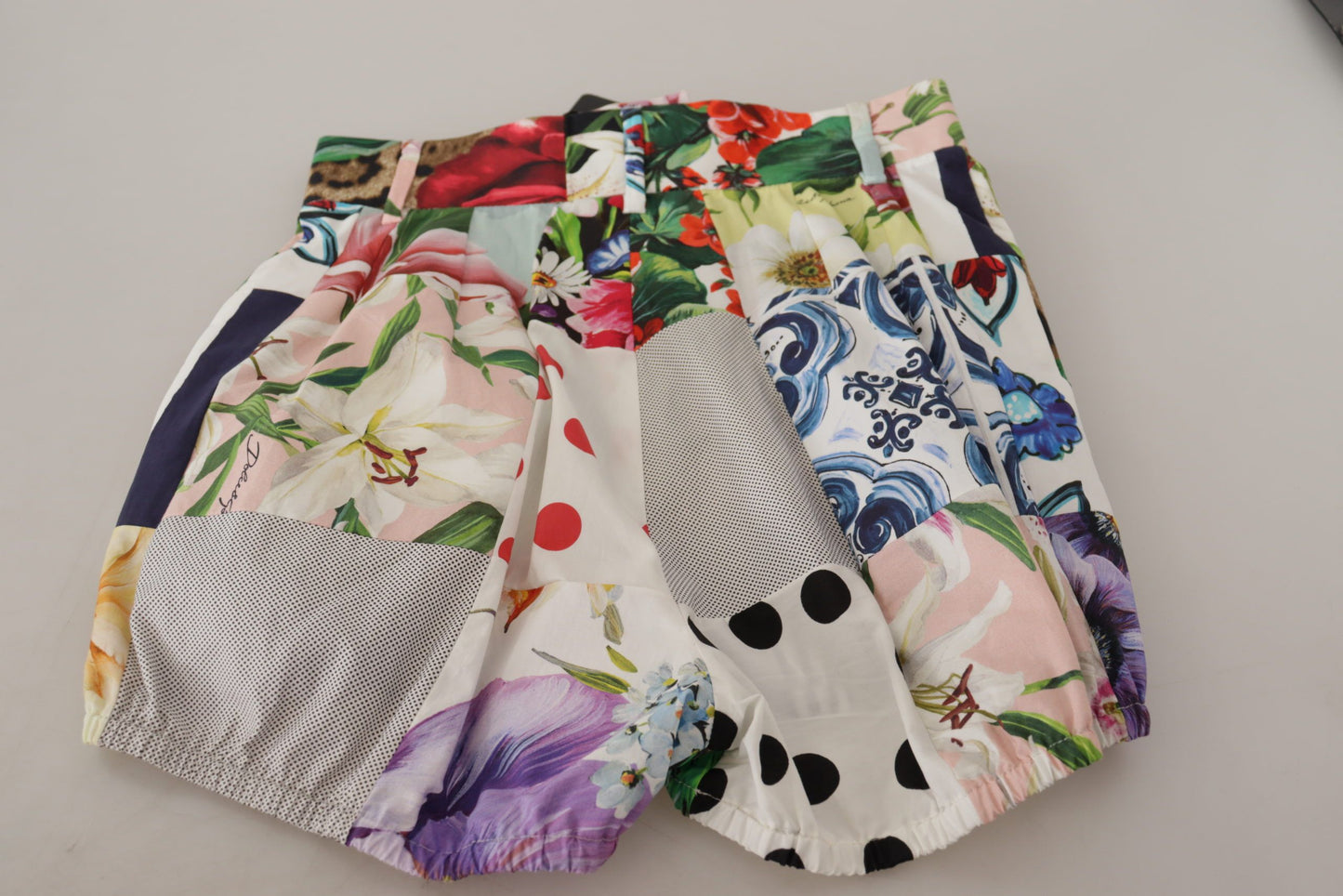 Short de créateur taille haute patchwork Dolce & Gabbana