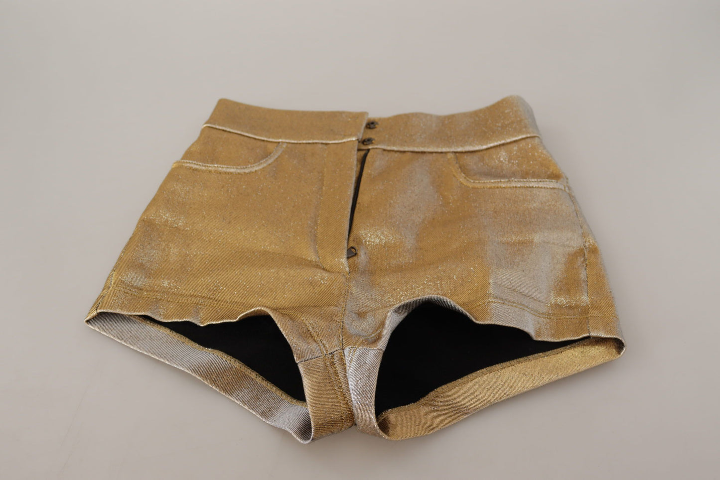 Short taille haute doré Dolce & Gabbana