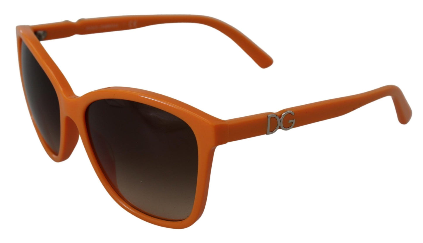 Lunettes de soleil rondes orange chic Dolce & Gabbana pour femme
