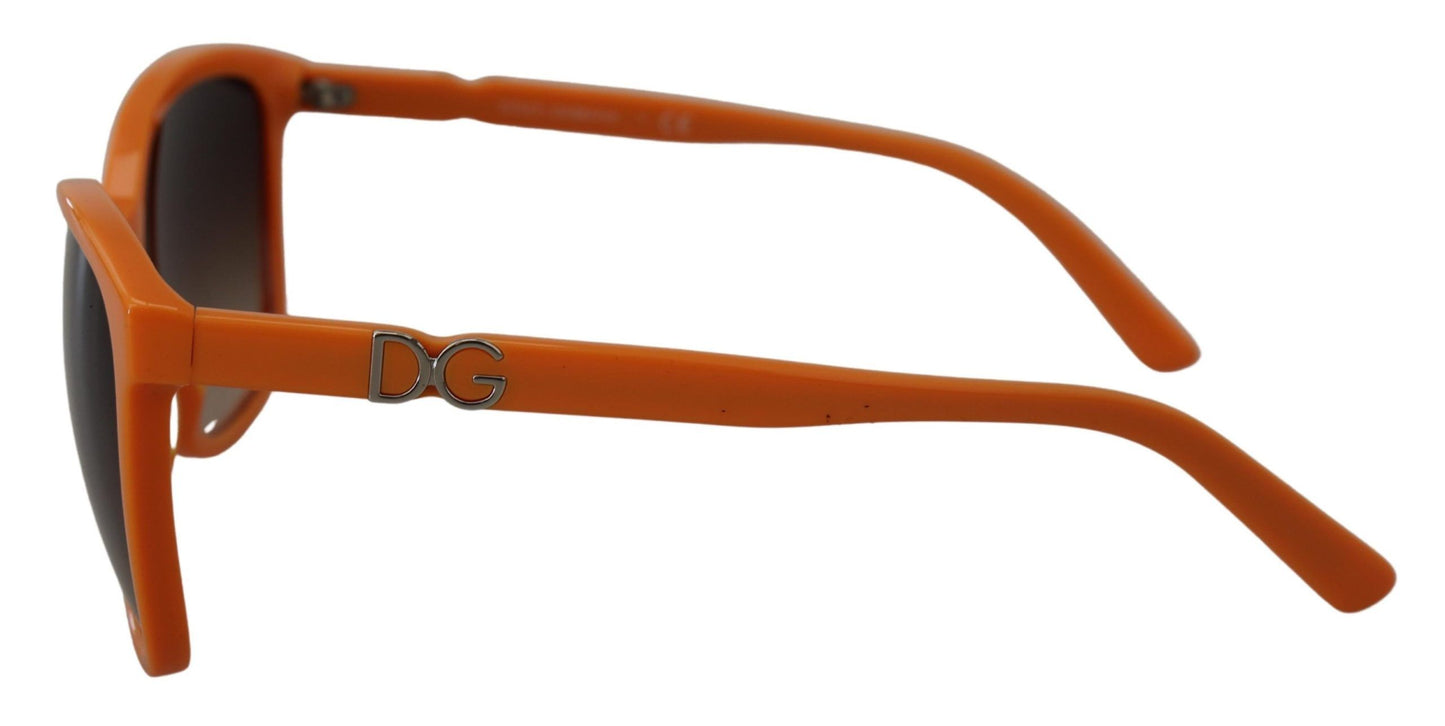 Lunettes de soleil rondes orange chic Dolce & Gabbana pour femme
