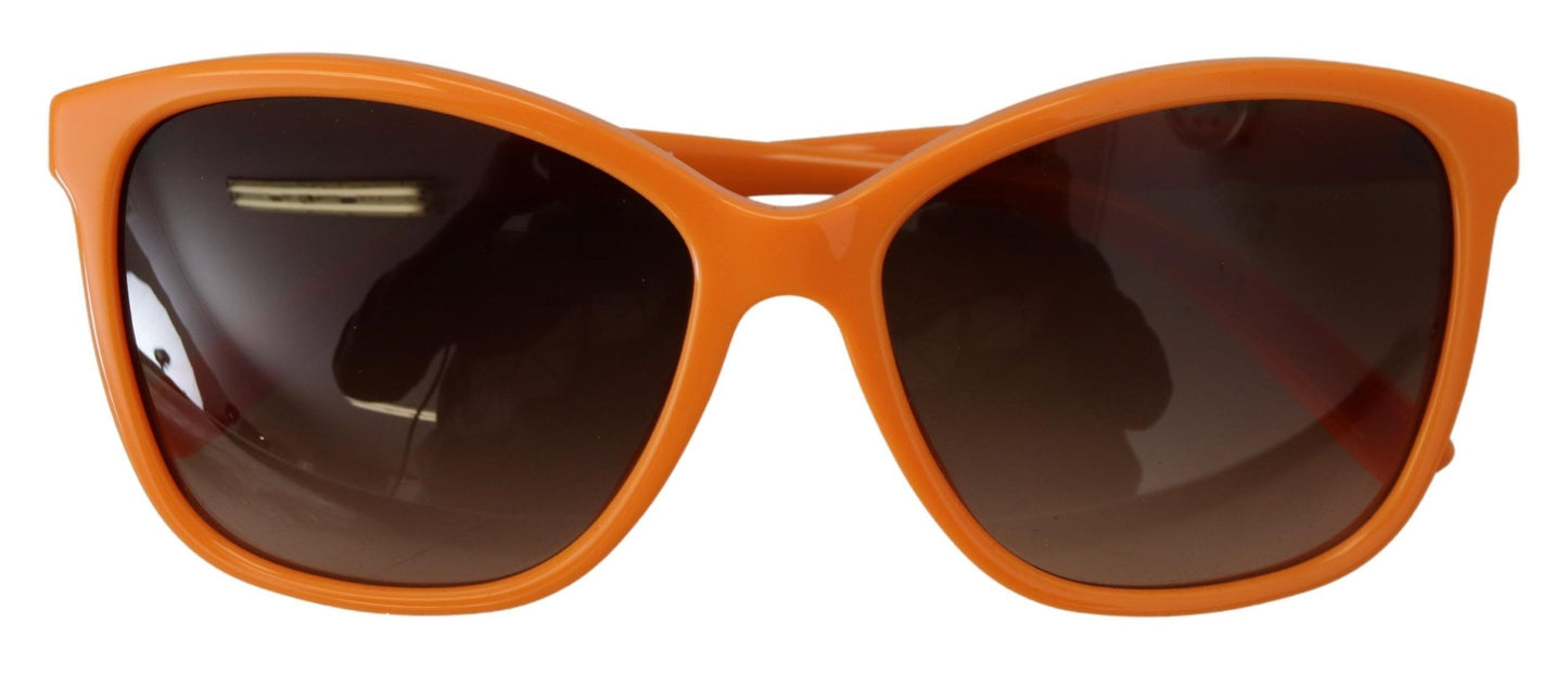 Lunettes de soleil rondes orange chic Dolce & Gabbana pour femme