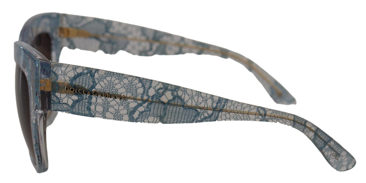 Lunettes de soleil élégantes à dégradé et bordures en dentelle Dolce & Gabbana