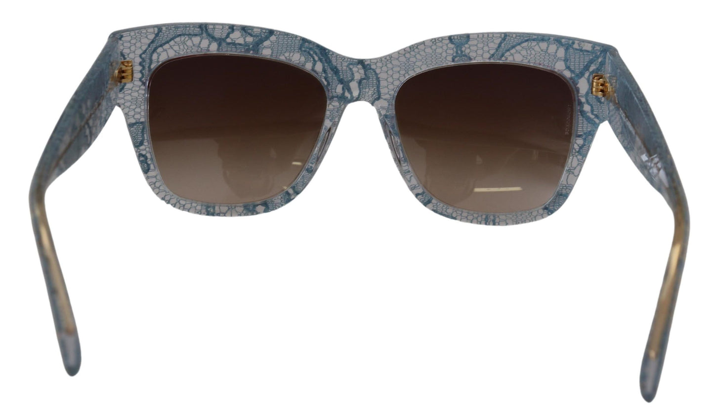 Lunettes de soleil élégantes à dégradé et bordures en dentelle Dolce & Gabbana