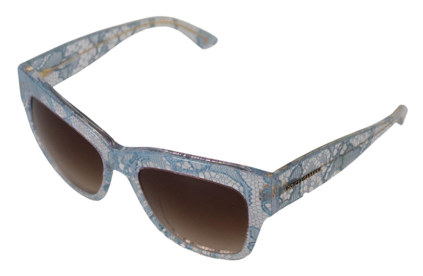 Lunettes de soleil élégantes à dégradé et bordures en dentelle Dolce & Gabbana