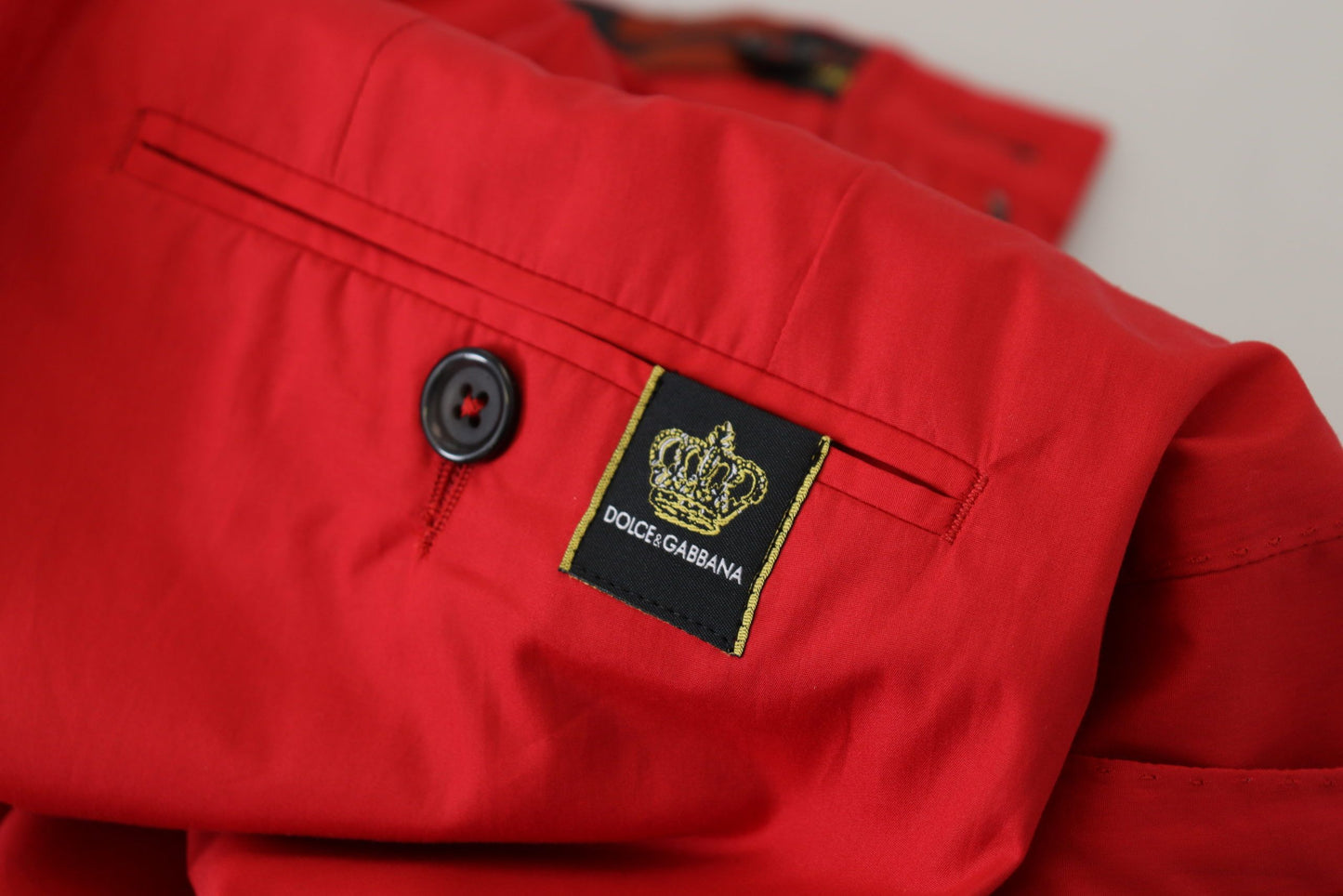 Pantalon chino slim élégant Dolce & Gabbana couleur cramoisi