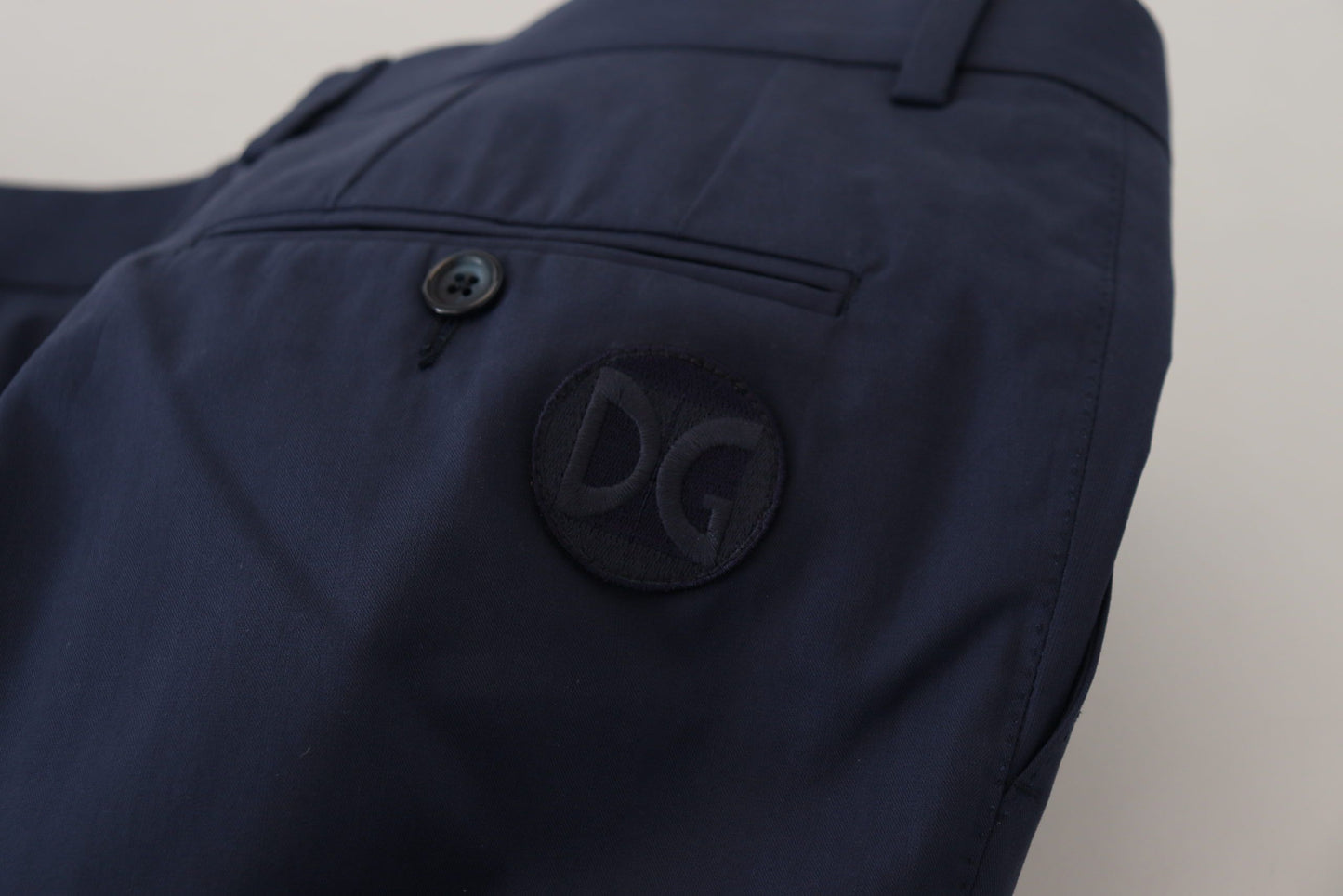 Pantalon chino slim Dolce & Gabbana Chic en bleu