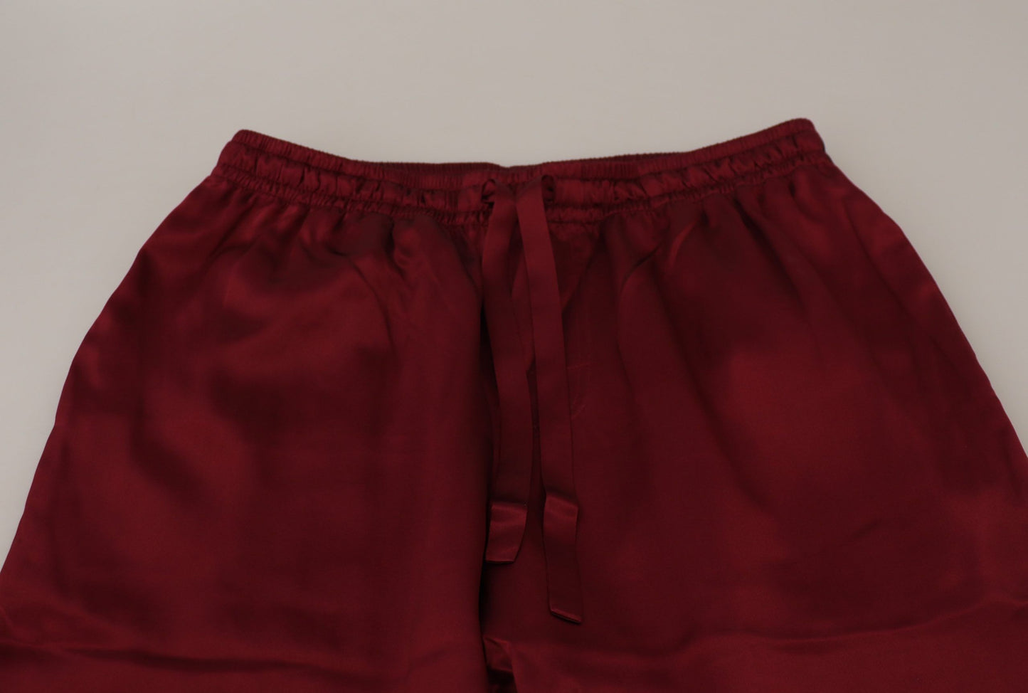 Pantalon de détente en soie Dolce & Gabbana bordeaux