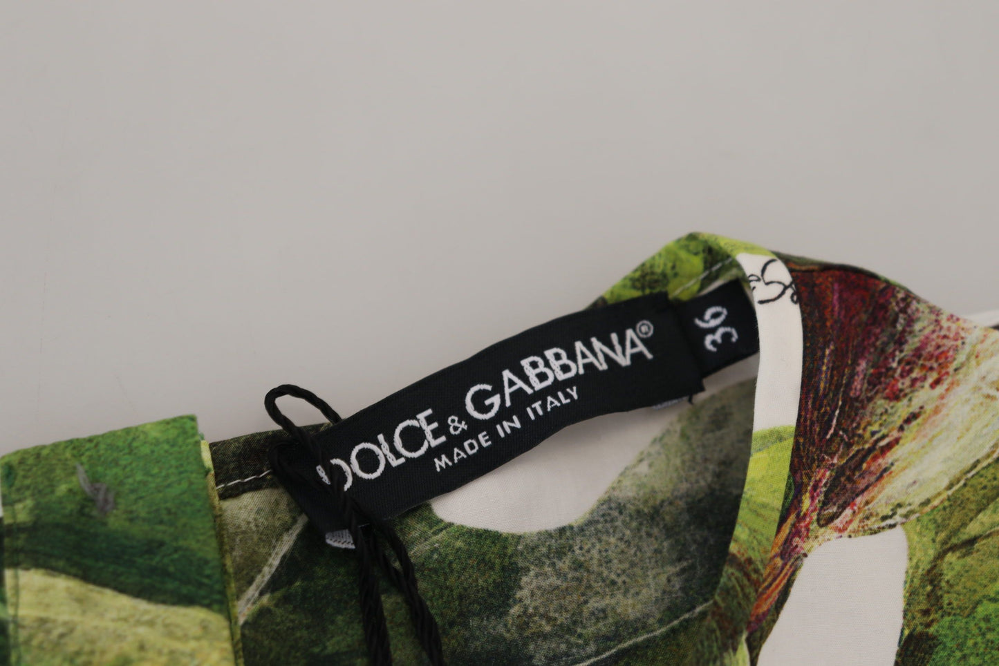 Haut en coton imprimé figues multicolores chic Dolce & Gabbana