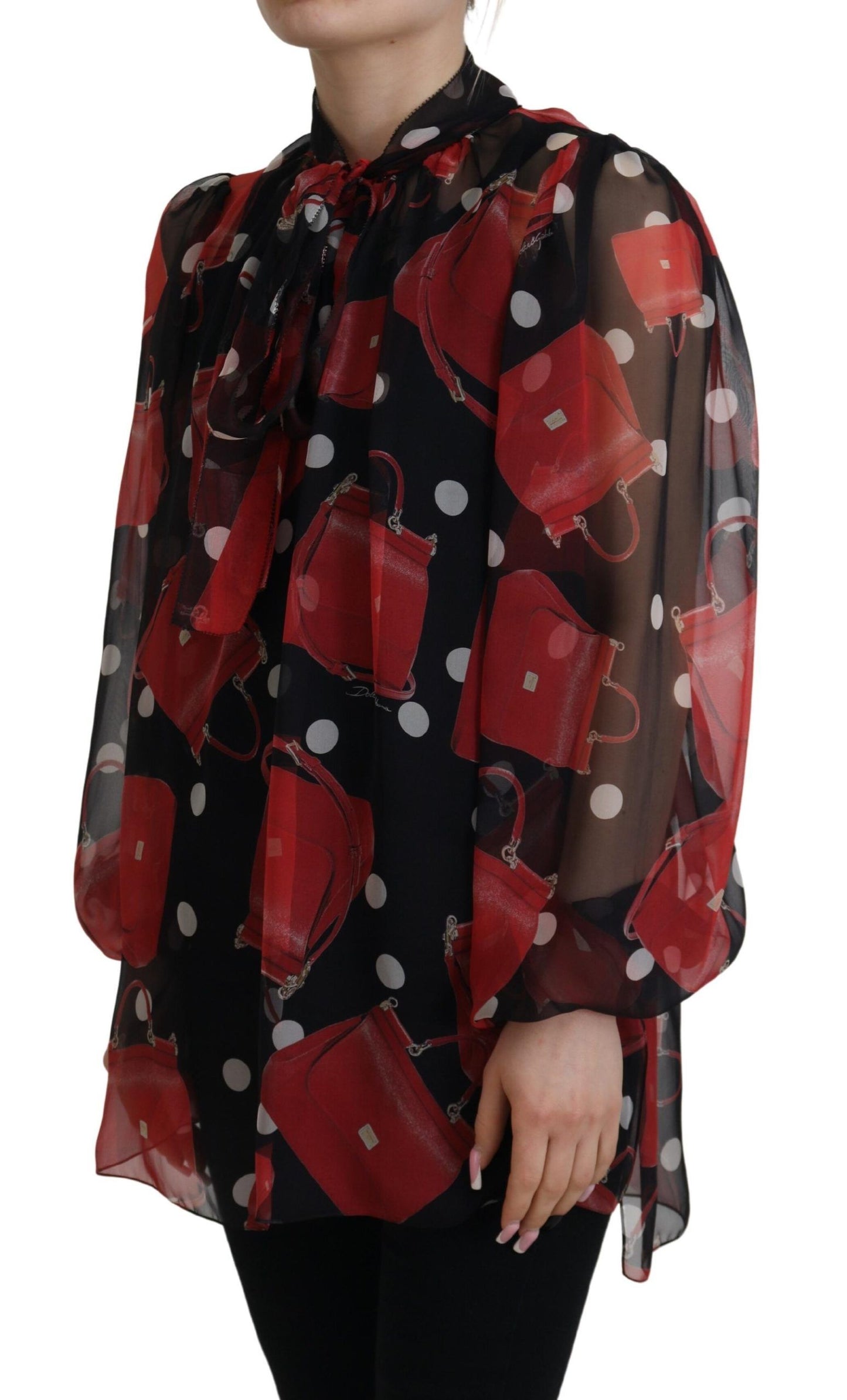 Chemisier en soie imprimé sicilien Dolce & Gabbana - Luxueux et chic