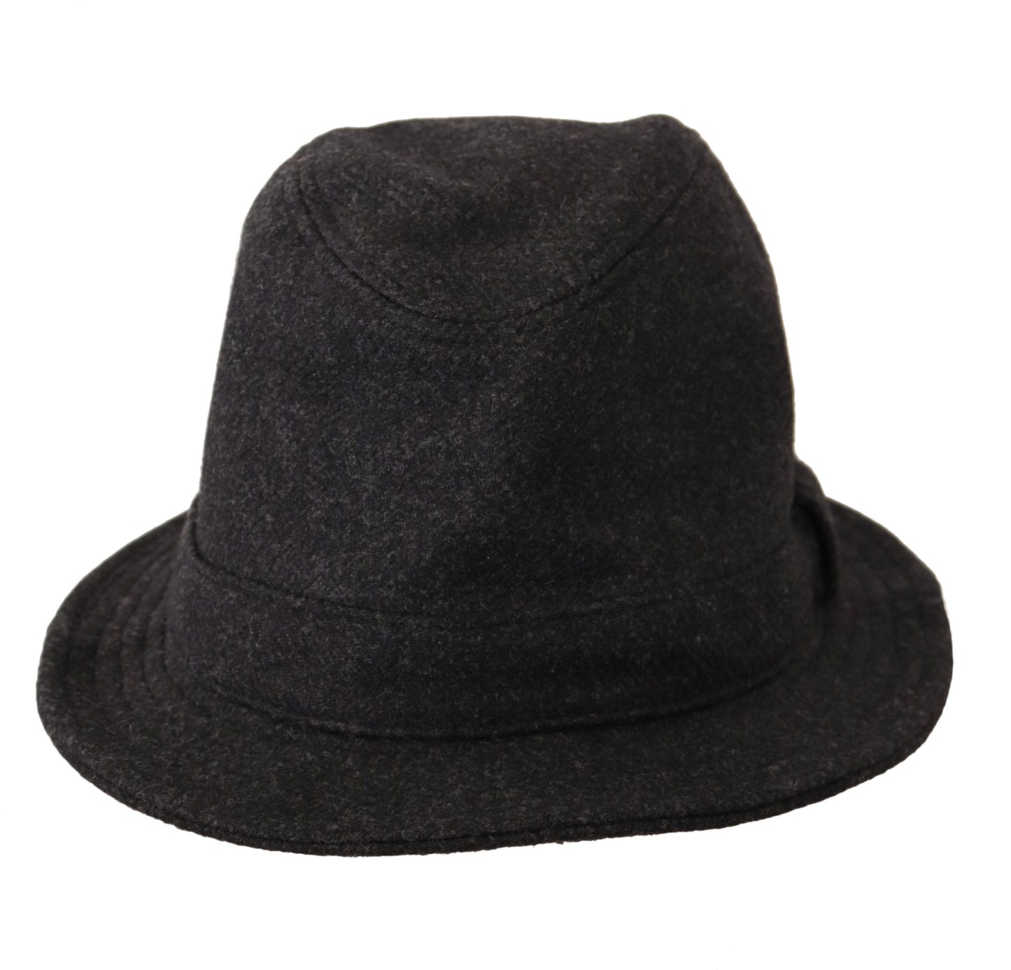 Dolce & Gabbana Élégant chapeau Trilby gris en laine et cachemire