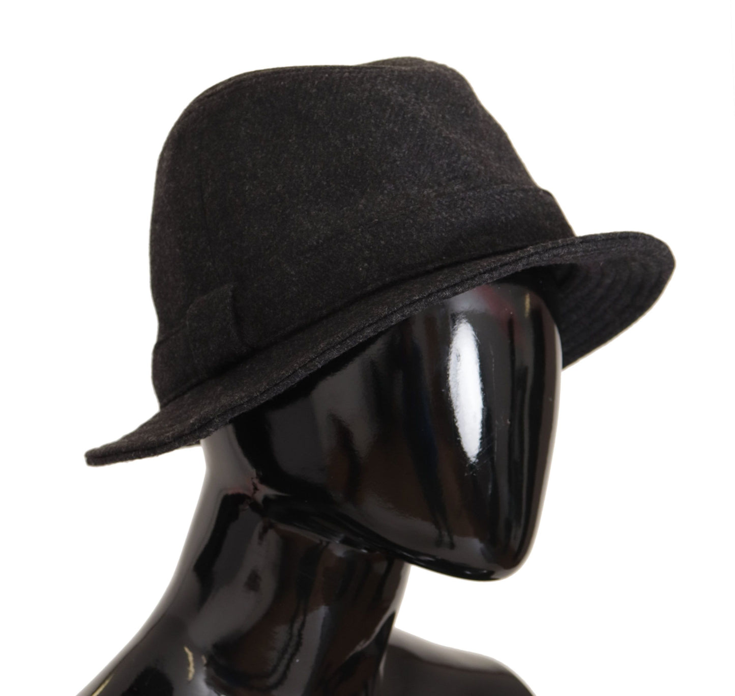Dolce & Gabbana Élégant chapeau Trilby gris en laine et cachemire
