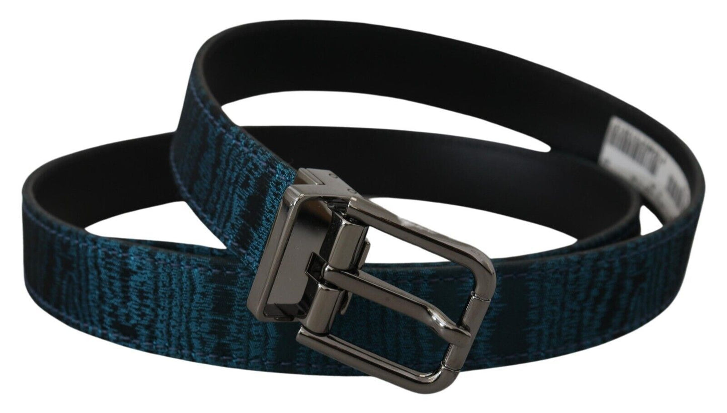Ceinture élégante en jacquard bleu Dolce & Gabbana