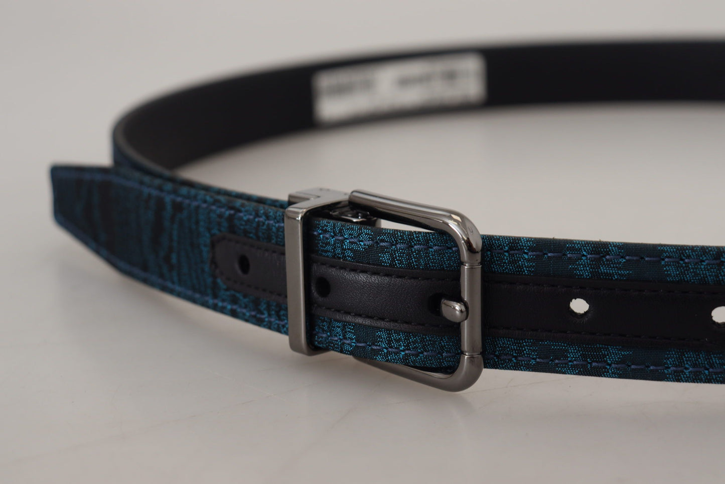 Ceinture élégante en jacquard bleu Dolce & Gabbana