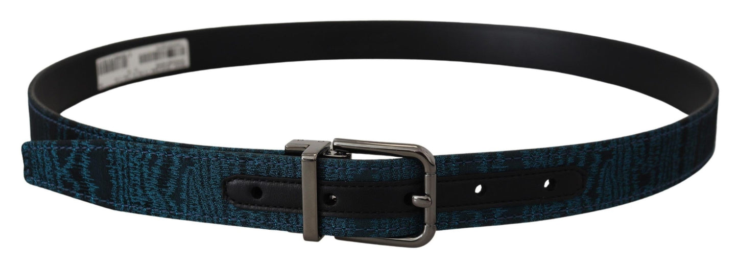 Ceinture élégante en jacquard bleu Dolce & Gabbana