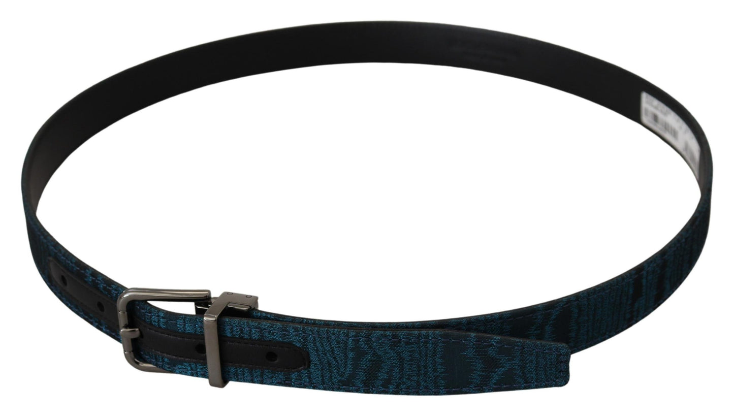 Ceinture élégante en jacquard bleu Dolce & Gabbana