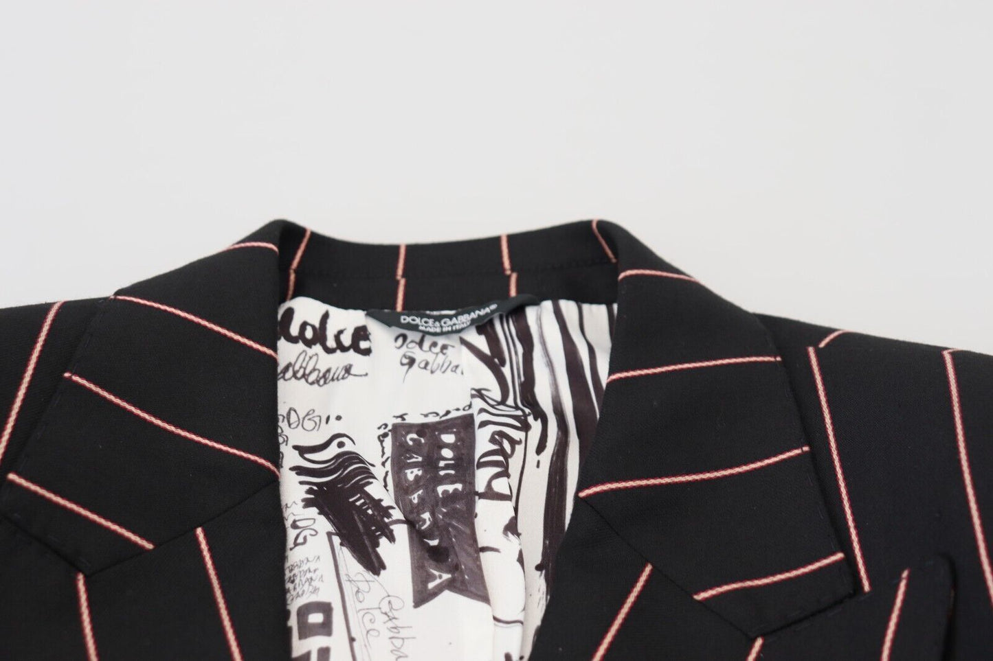 Blazer croisé noir élégant coupe slim Dolce & Gabbana