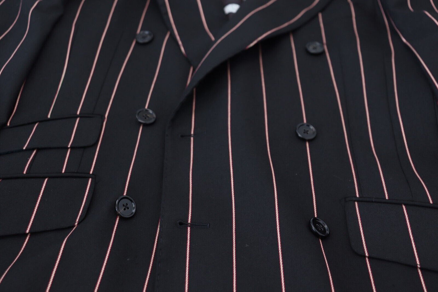 Blazer croisé noir élégant coupe slim Dolce & Gabbana