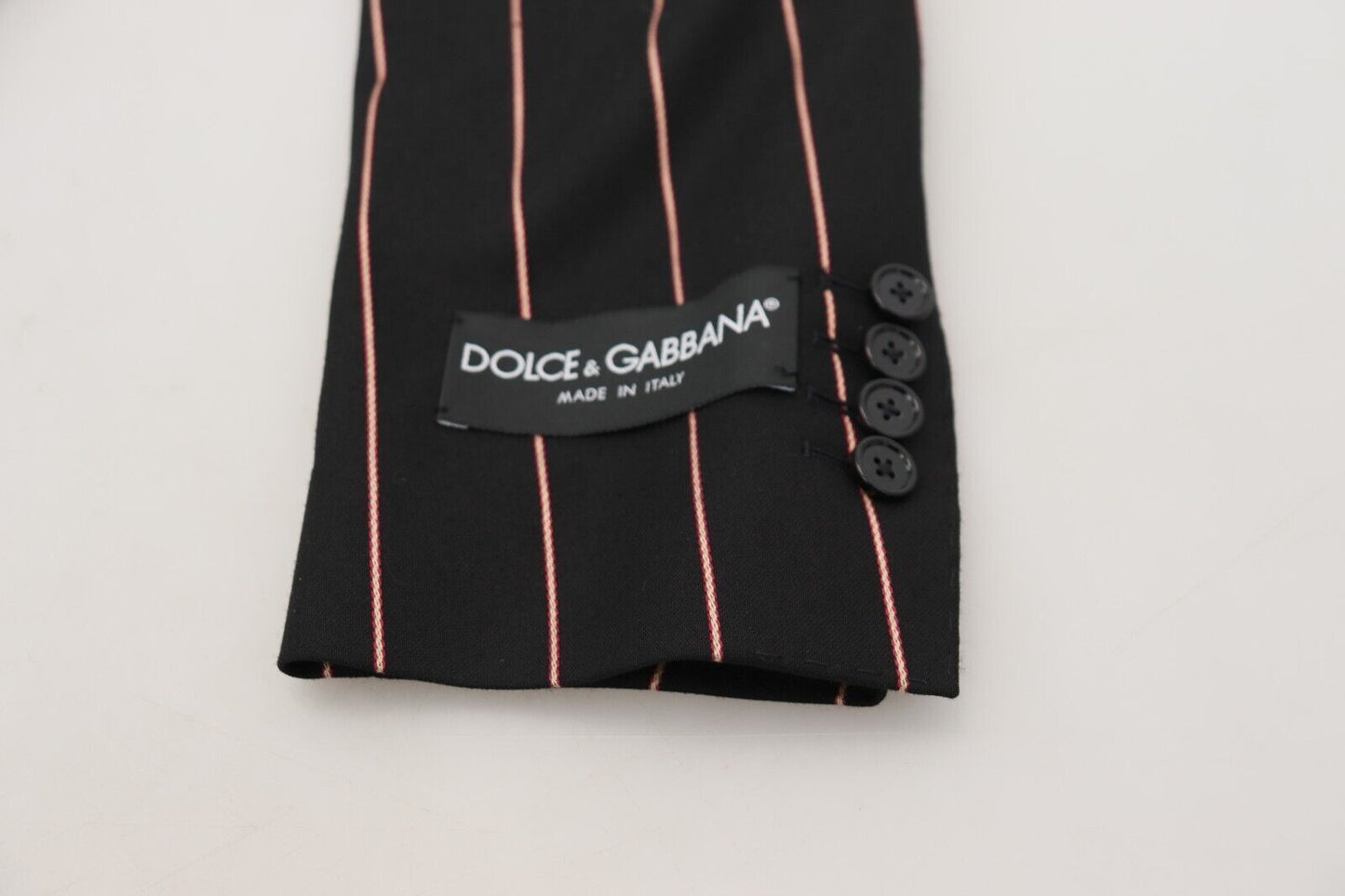 Blazer croisé noir élégant coupe slim Dolce & Gabbana