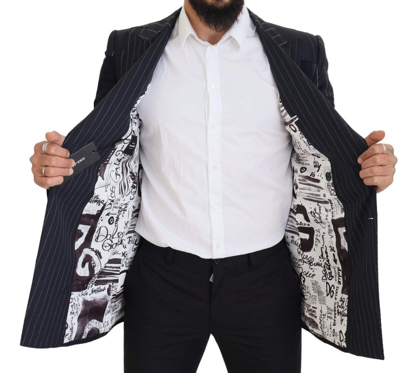 Blazer slim croisé bleu marine Dolce & Gabbana