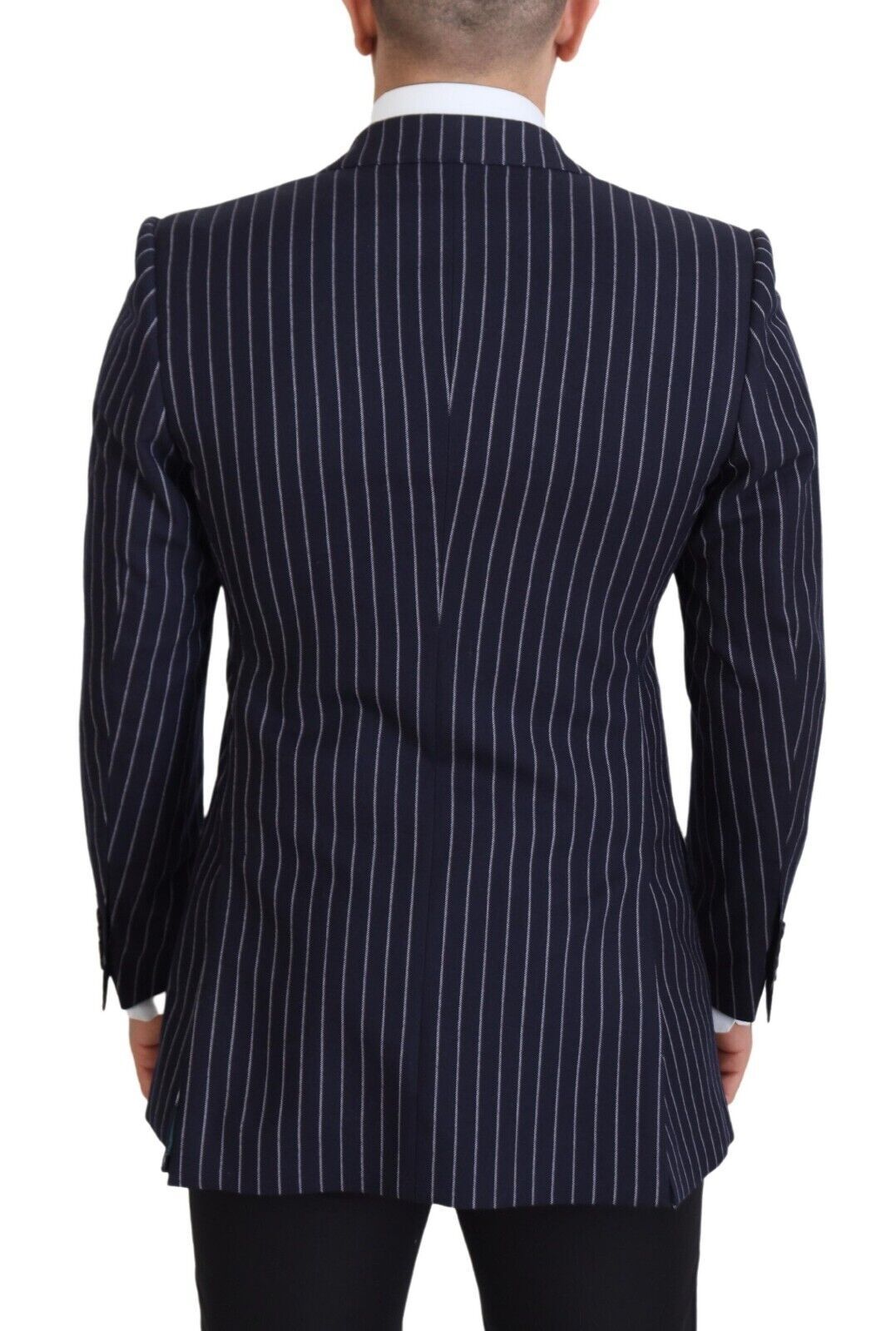 Blazer élégant en laine bleu marine coupe slim Dolce & Gabbana
