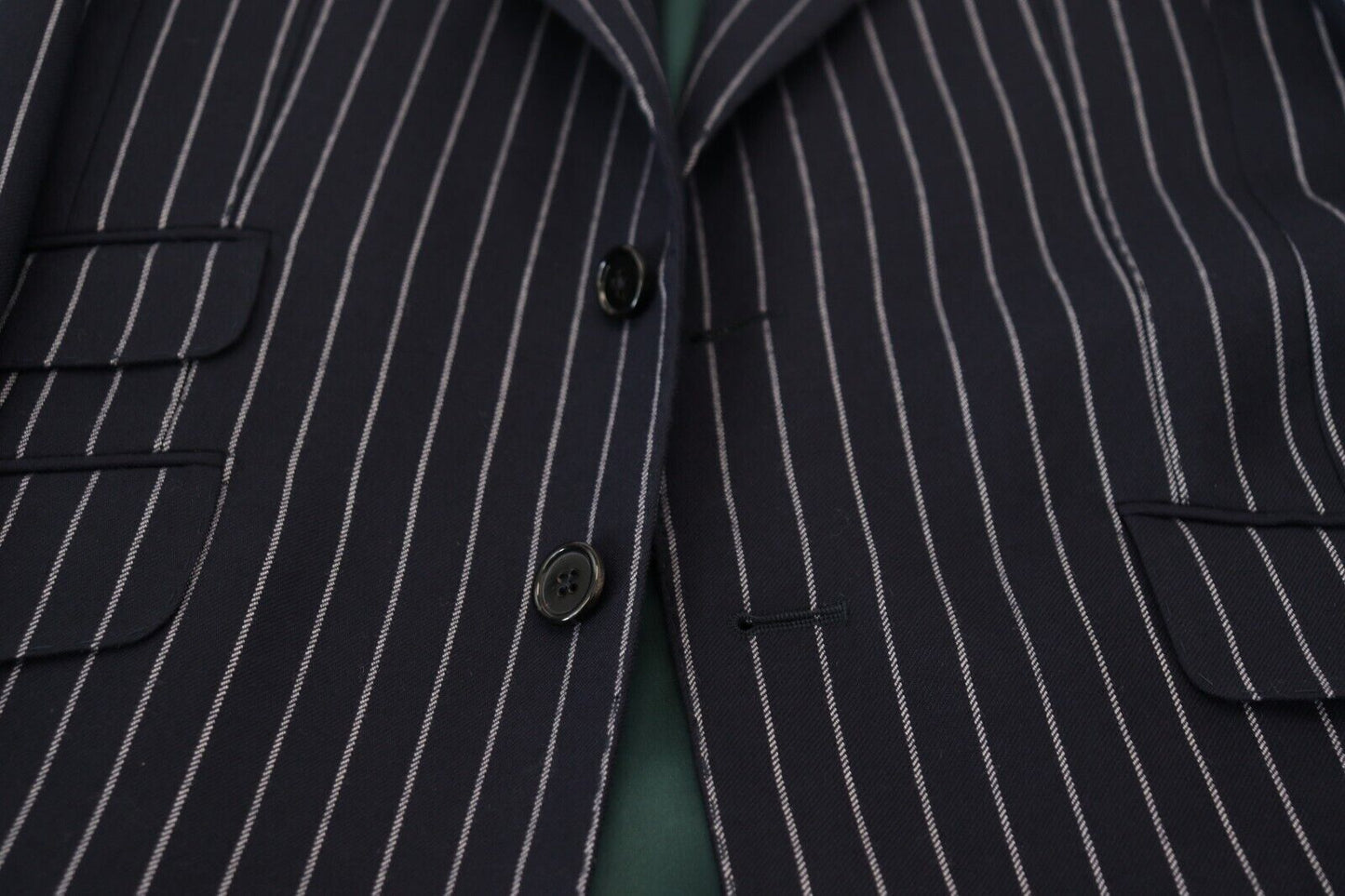 Blazer élégant en laine bleu marine coupe slim Dolce & Gabbana