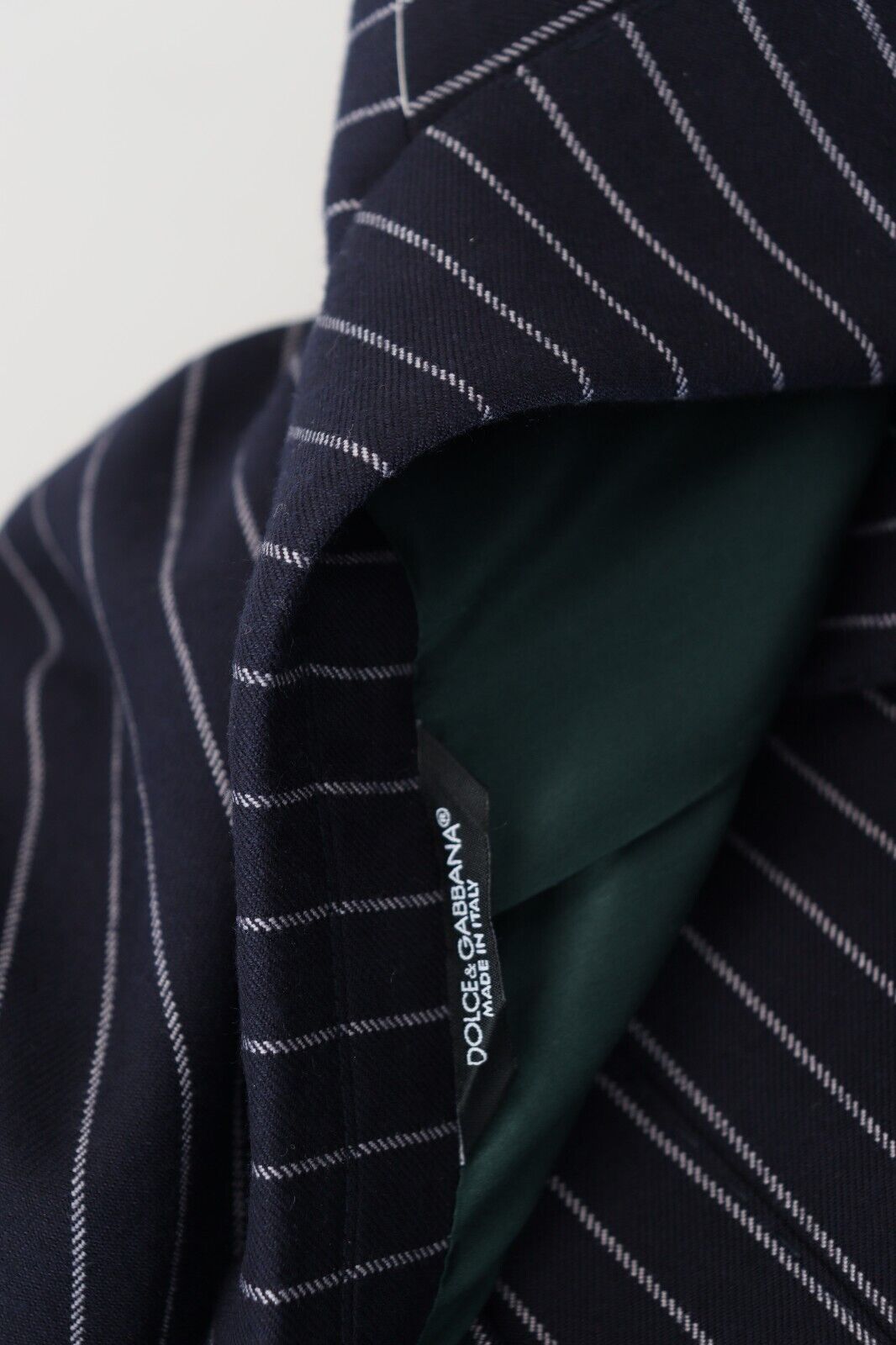 Blazer élégant en laine bleu marine coupe slim Dolce & Gabbana
