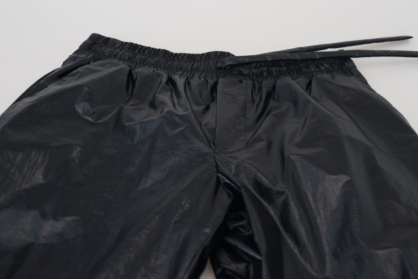 Pantalon de créateur noir élégant Dolce & Gabbana