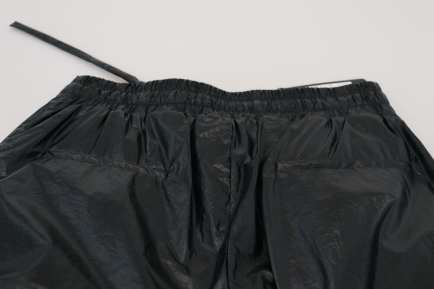 Pantalon de créateur noir élégant Dolce & Gabbana