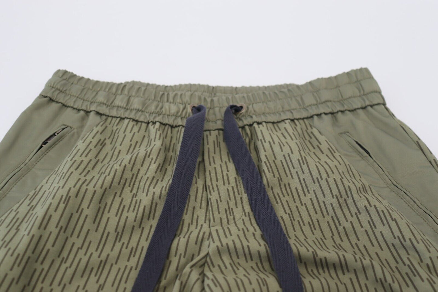 Pantalon élégant en coton mélangé vert Dolce & Gabbana