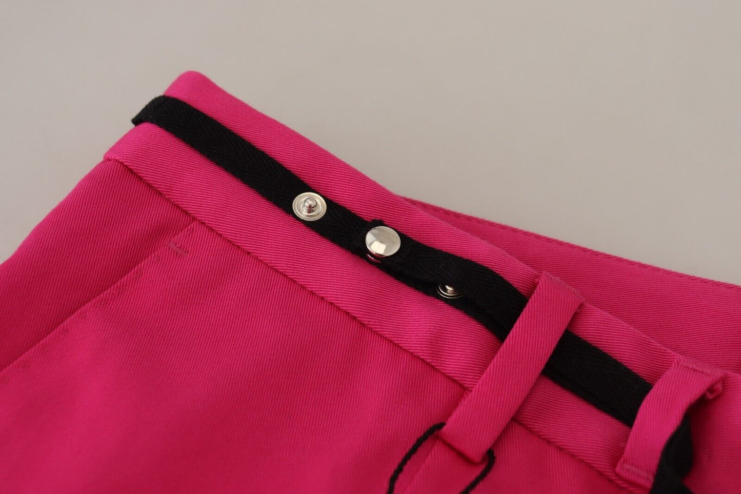 Pantalon chic en coton mélangé rose Dolce & Gabbana