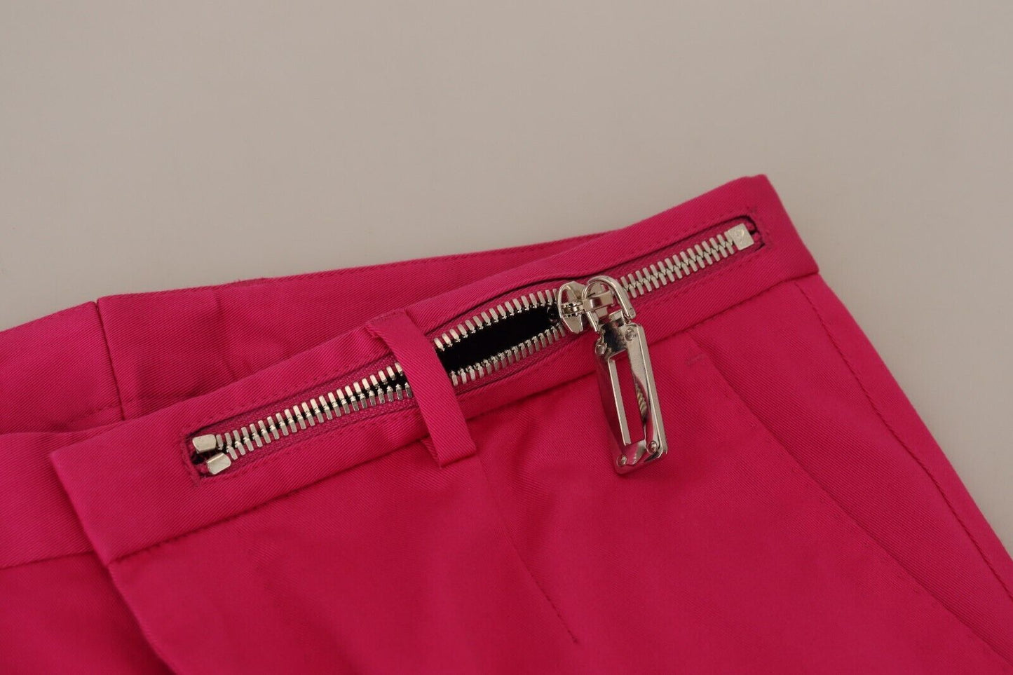Pantalon chic en coton mélangé rose Dolce & Gabbana