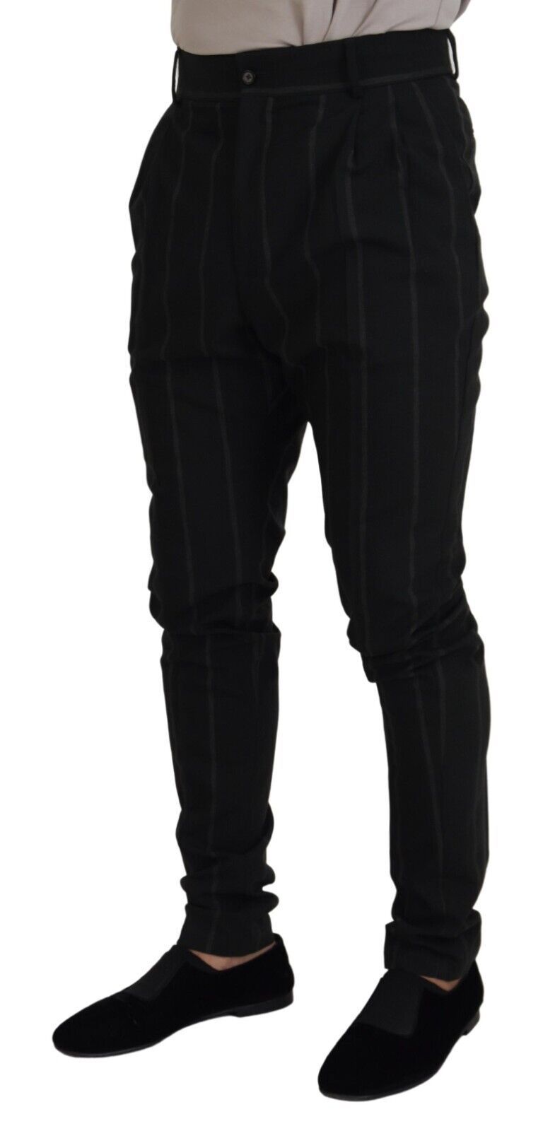 Pantalon tailleur noir élégant Dolce & Gabbana