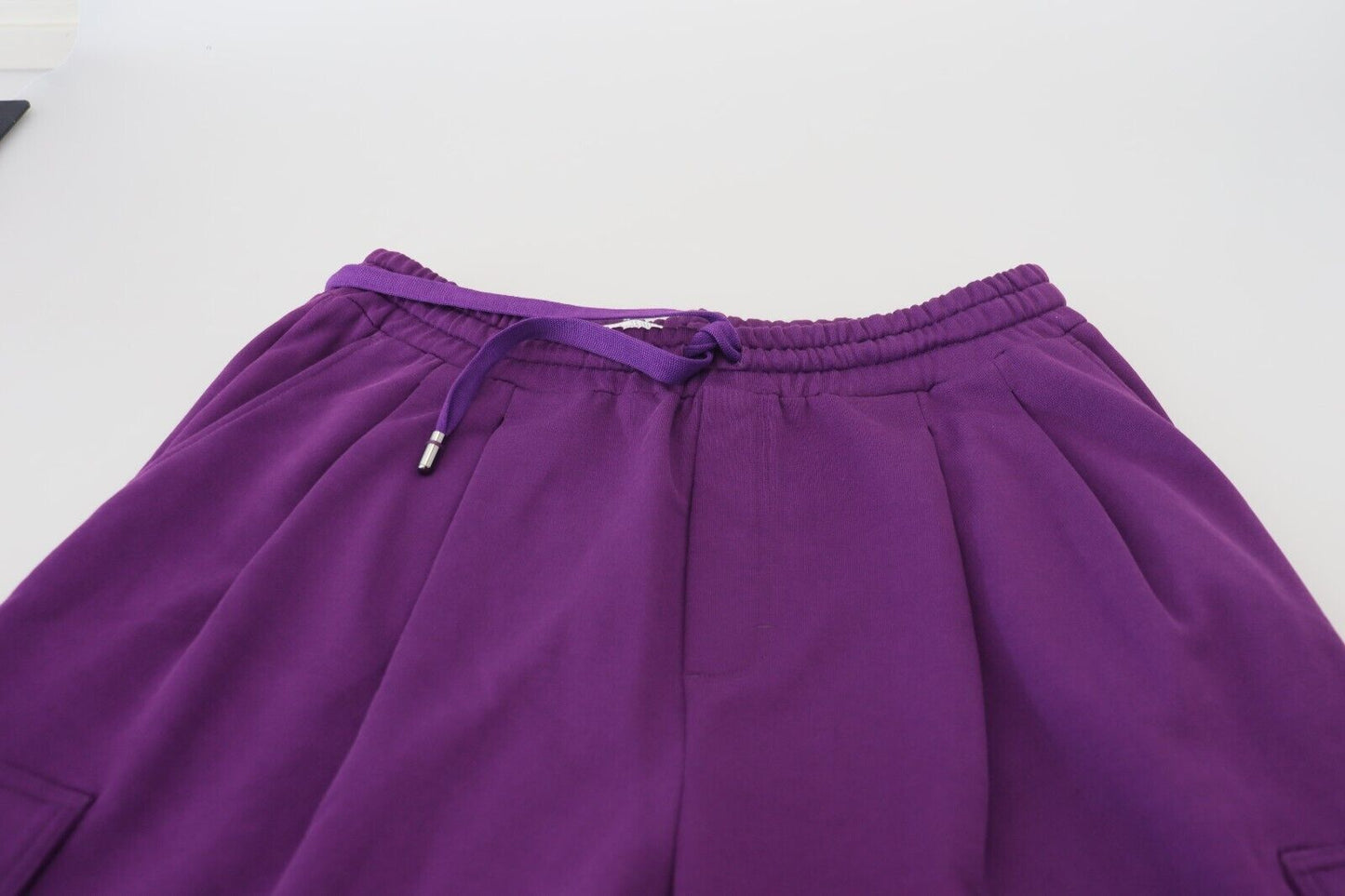Pantalon de survêtement cargo élégant en coton violet Dolce & Gabbana