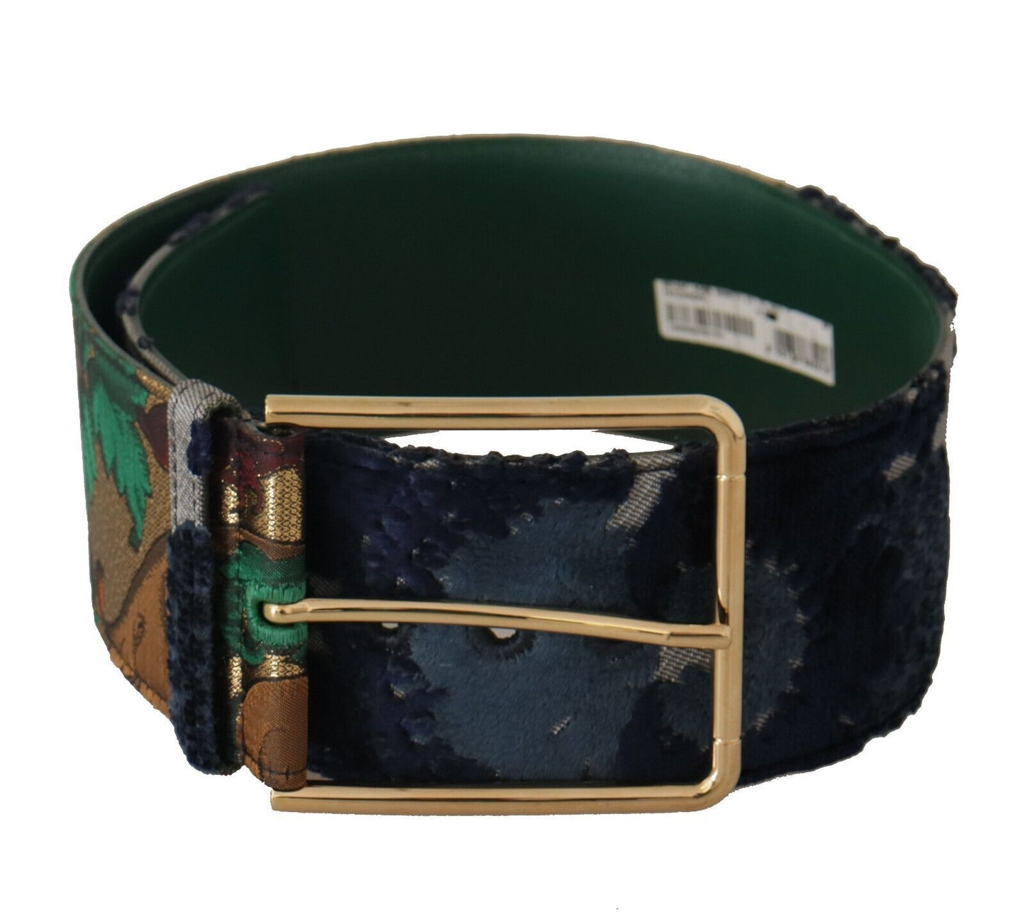 Ceinture élégante en cuir Dolce & Gabbana avec boucle gravée