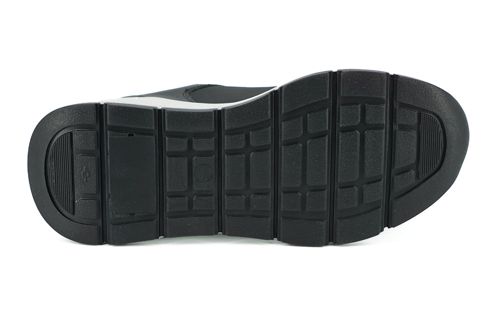 Baskets élégantes en cuir monochrome Versace