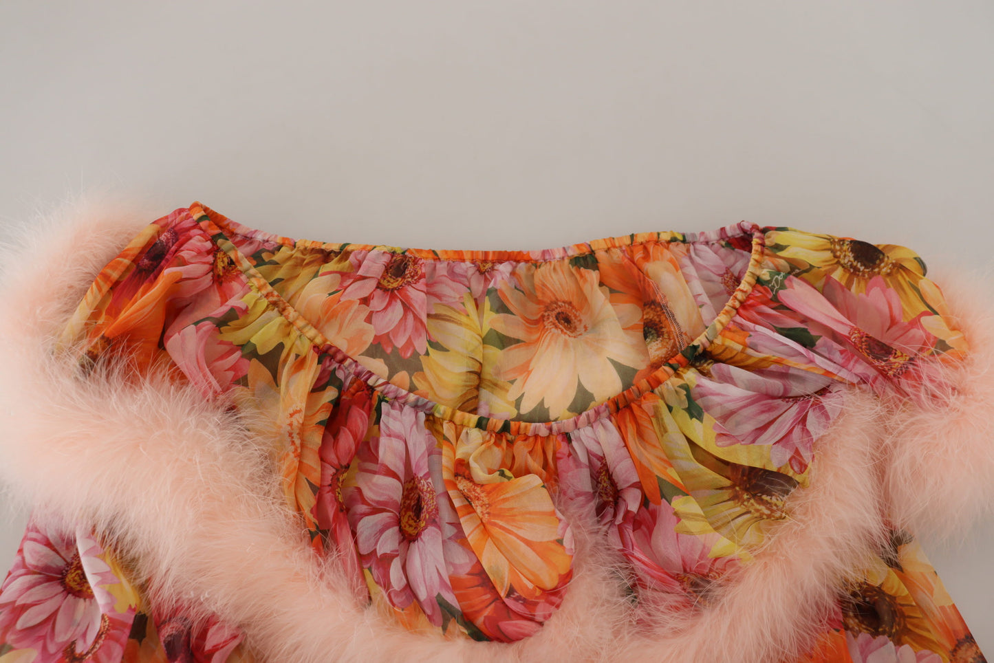 Dolce & Gabbana - Chemisier élégant en soie à fleurs et épaules dénudées