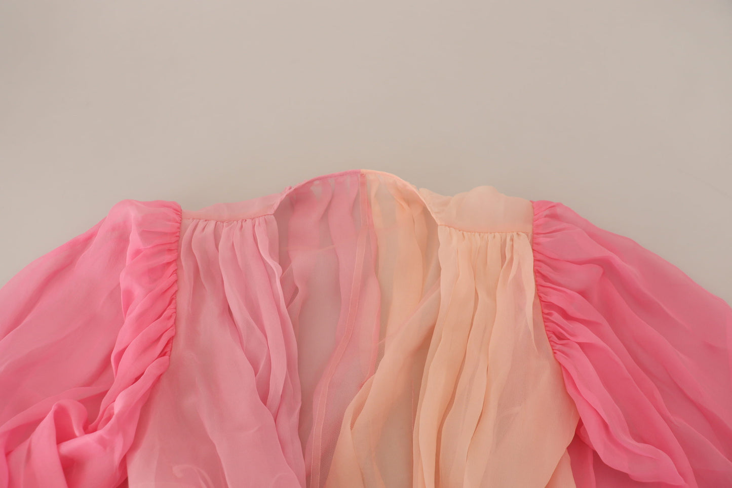 Chemisier cache-cœur en soie Dolce & Gabbana à col en V, rose
