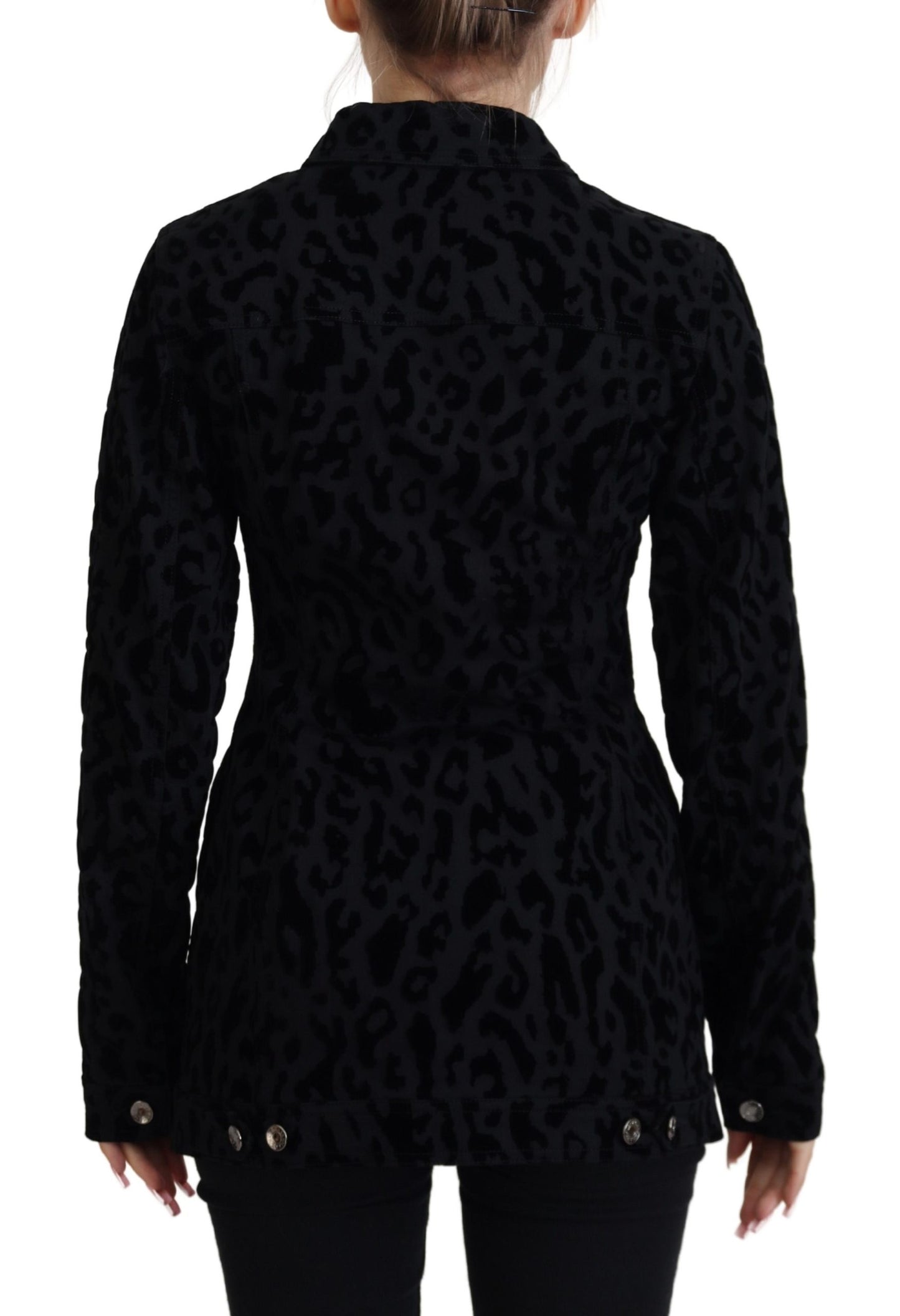 Veste en jean à motif léopard chic Dolce & Gabbana