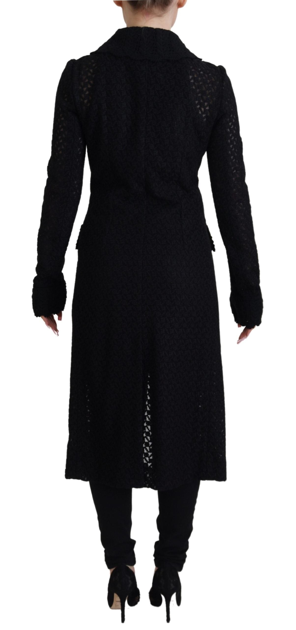 Veste longue en maille boutonnée classique Dolce & Gabbana