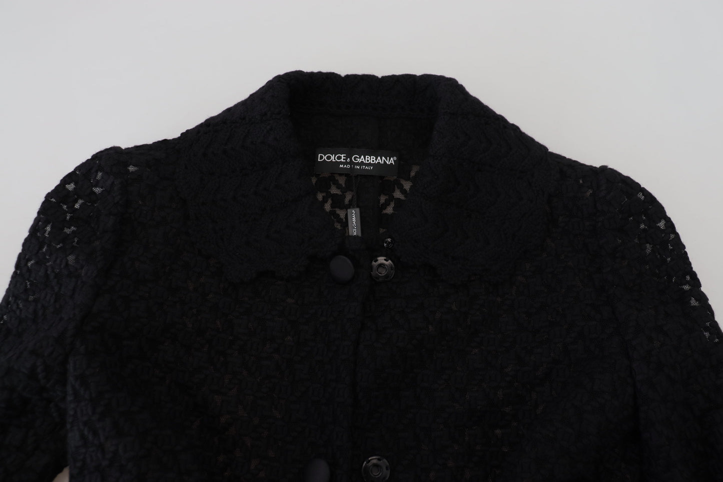 Veste longue en maille boutonnée classique Dolce & Gabbana