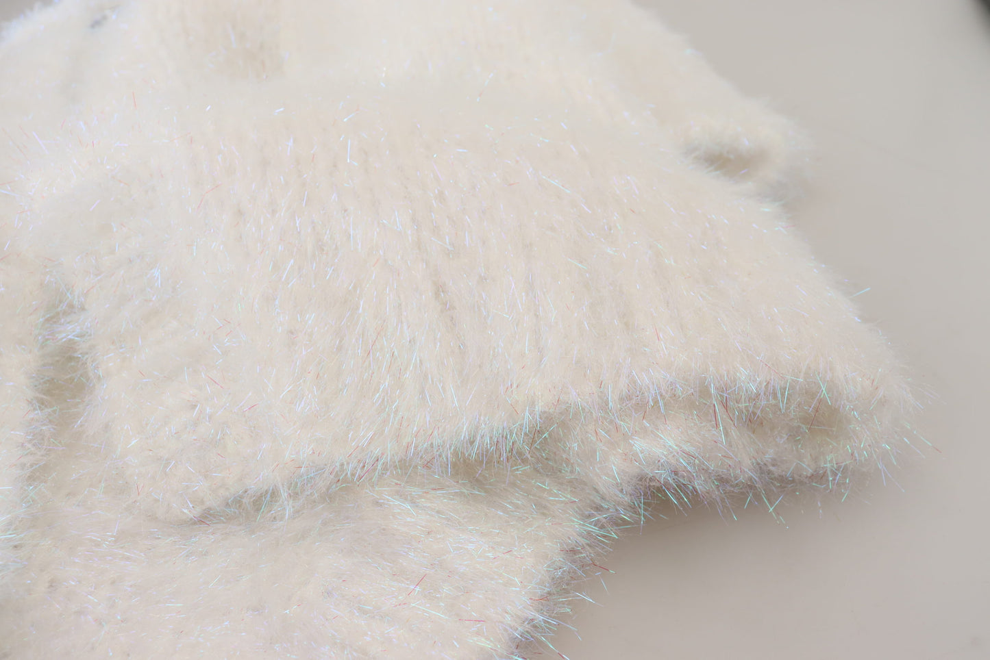 Dolce & Gabbana Élégant cardigan blanc à manches longues