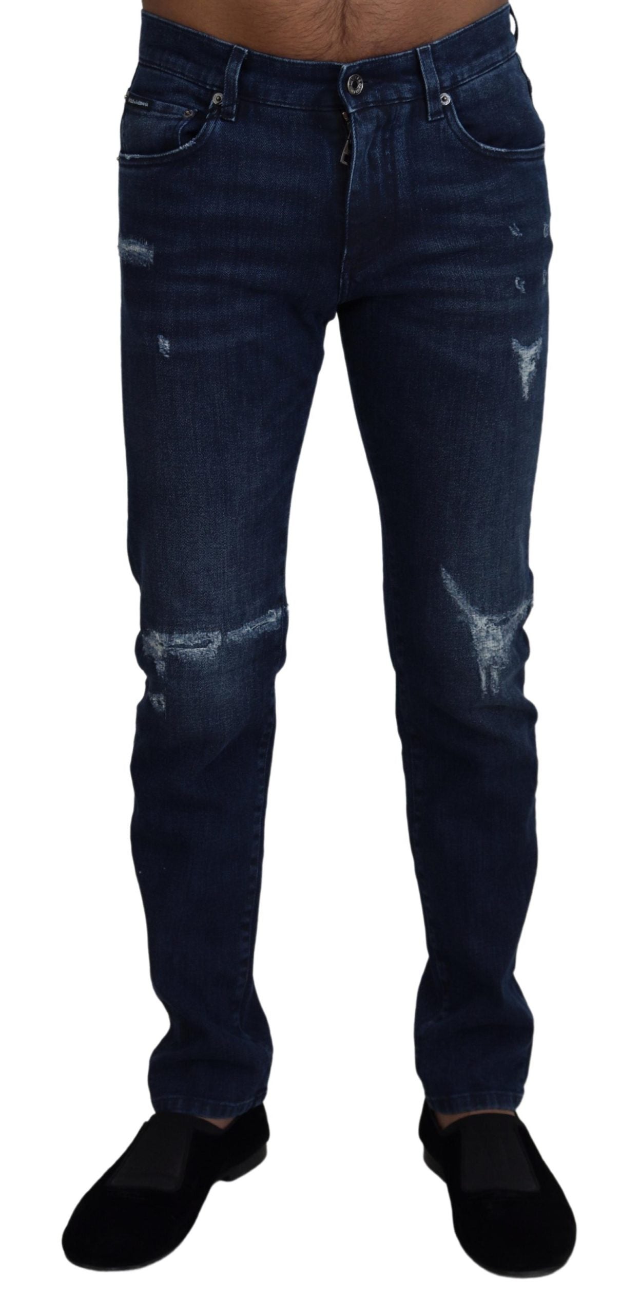 Superbe jean en denim Dolce & Gabbana Mainline