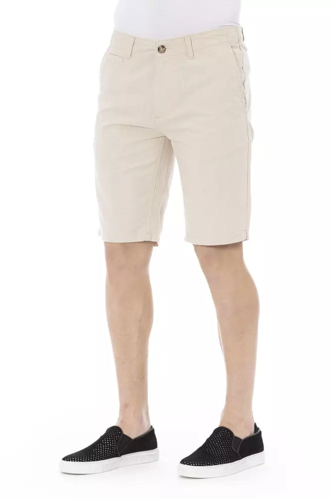 Short homme en coton beige tendance Baldinini