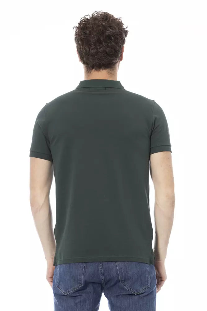 Polo homme en coton vert tendance Baldinini
