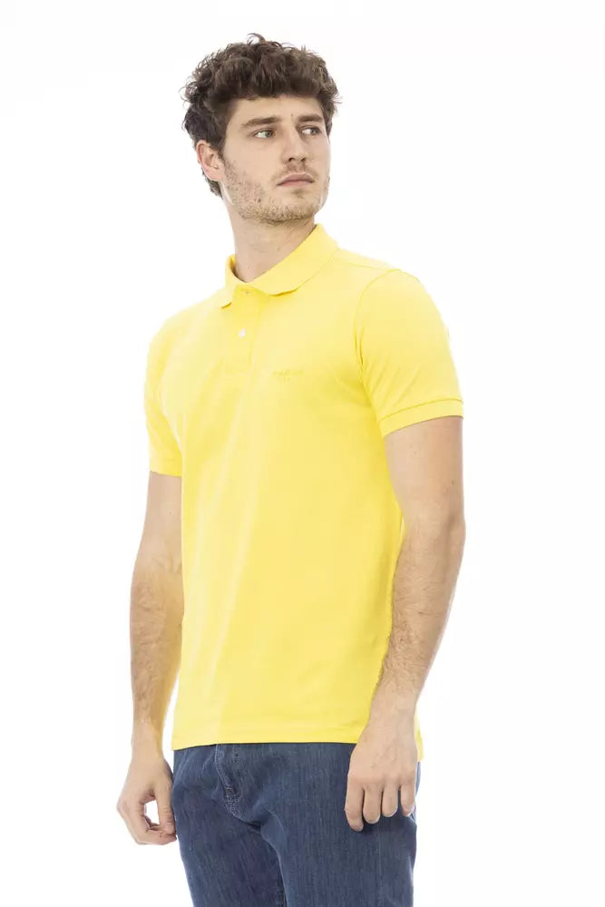 Polo homme en coton jaune tendance Baldinini
