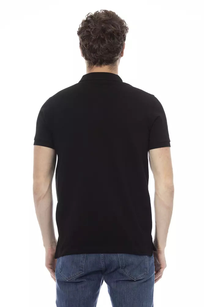 Polo Baldinini Trend en coton noir pour homme