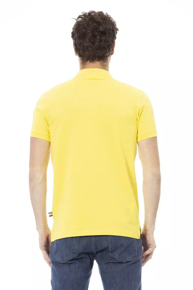 Polo homme en coton jaune tendance Baldinini